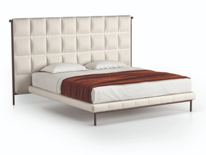 EMA - Double bed with high headboard _ Natuzzi Italia